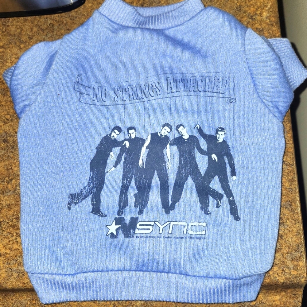 (Size XS) N'Sync "No Strings Attached" Dog Apparel